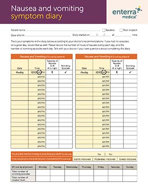 Nausea Vomiting Diary thumbnail